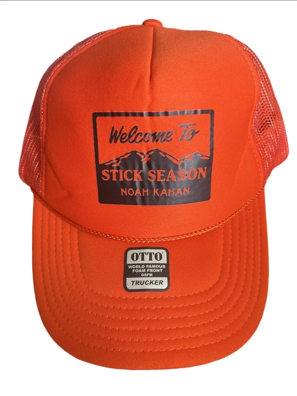 Noah Kahan Stick Season Orange Hat NEW - Picture 1 of 5